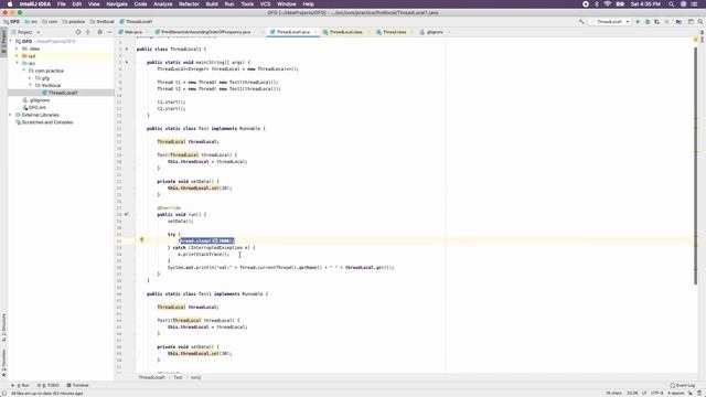 ThreadLocal in Java смотреть онлайн