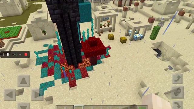 как я построил портал в ад в виде меча на версии Майнкрафта 1.16 смотреть онлайн