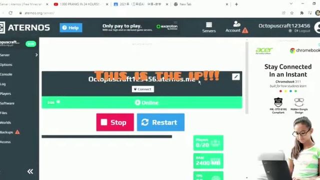 My 1.16.5 java edition (tlauncher) server смотреть онлайн