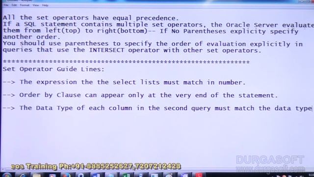 Oracle||online training|| Using SET Operators смотреть онлайн