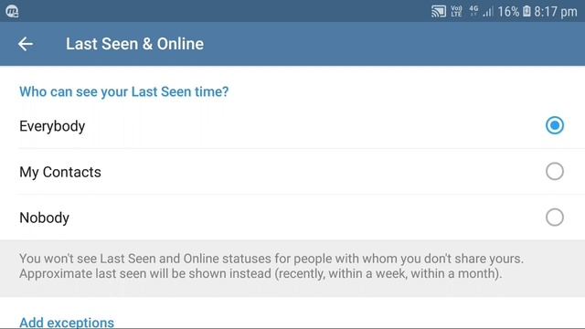 Telegram pe apna online status or last seen ko kaise chupaye | How to hide online status on telegra смотреть онлайн