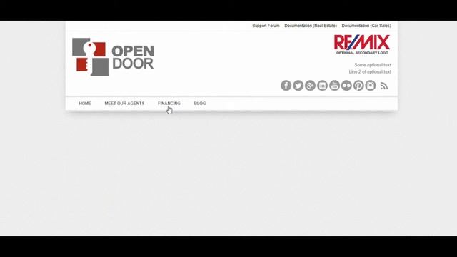 OpenDoor Responsive Real Estate Wordpress Theme смотреть онлайн