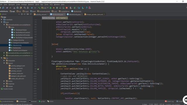 38 Not Activity Bölüm 3 | Android Content Provider | Storage | Sqlite Dersleri смотреть онлайн