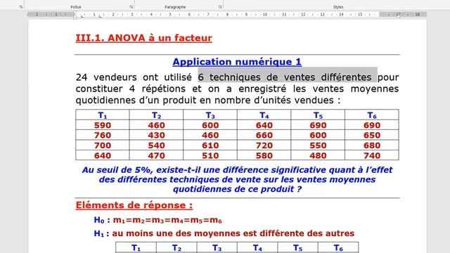 Analyse de la variance à un facteur ANOVA 1 sur SPSS, Cours analyse des données Séance 11 смотреть онлайн