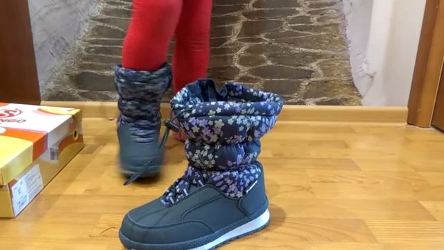 Примерка детских зимних сапог "Flamingo" смотреть онлайн