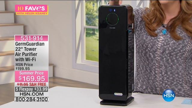 GermGuardian 22" Tower Air Purifier with WiFi смотреть онлайн