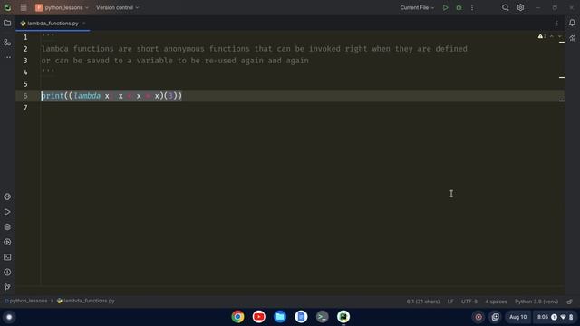 Python Lambda Functions смотреть онлайн
