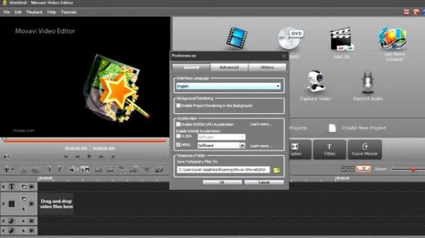 Movavi Video как перейти на русский язык