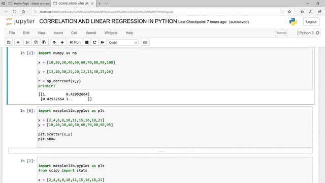 Correlation and Linear Regression in python смотреть онлайн