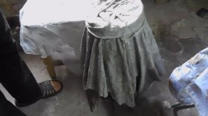 Вазы и кашпо из цемента и ткани своими руками.