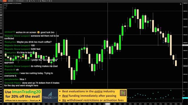 (E228) Live Trading: 3 Trades, Green (Nasdaq Futures, NinjaTrader, Super Scalping) смотреть онлайн
