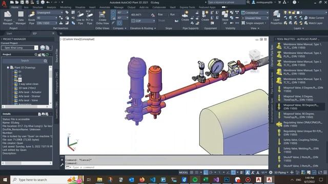 ISO 1127 Fittings Valves Instruments AutoCAD Plant 3D Catalog смотреть онлайн
