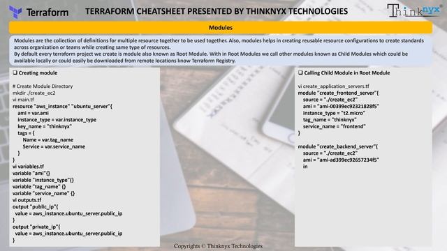 Terraform CheatSheet смотреть онлайн