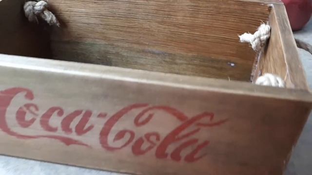 Ящик Coca cola + Трафарет + Ёлочки из мха смотреть онлайн
