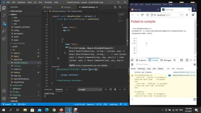 React hooks | useContext with context api #09 смотреть онлайн