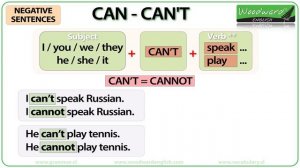 Can Can't Cannot | English Grammar Lesson | Learn English