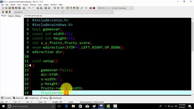 simple snake game in c++part 1: urdu Hindi смотреть онлайн