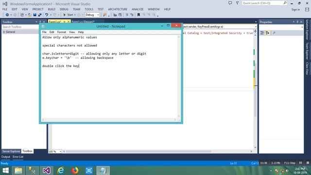 How to filter special characters and allows only alphanumeric value on textbox in C# Window forms a смотреть онлайн