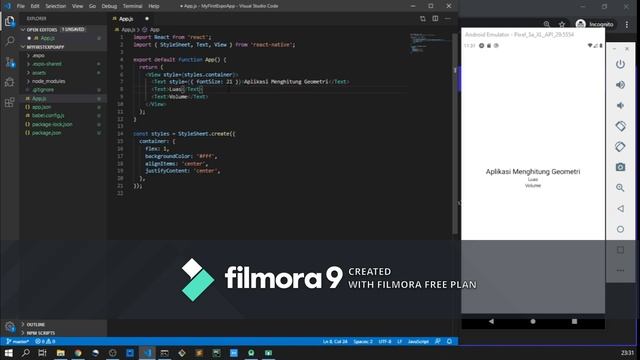 Cara Setup Environment Development React Native Expo CLI dan Android Emulator | Membuat Aplikasi #1 смотреть онлайн