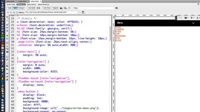 Responsive Navigation смотреть онлайн
