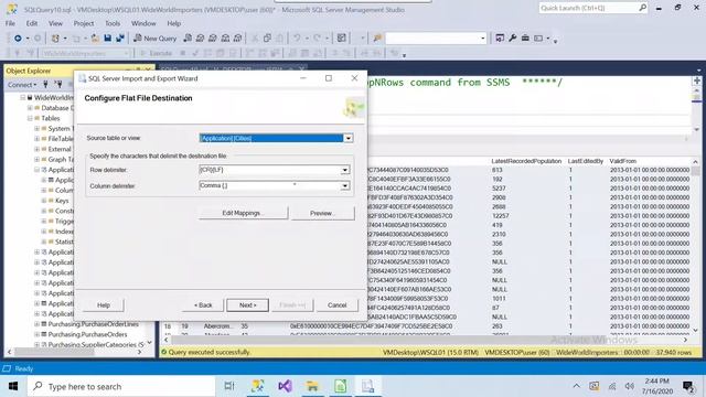 SSMS export to CSV | using grid and wizard смотреть онлайн