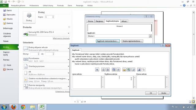 Excel - nagłówek i stopka смотреть онлайн