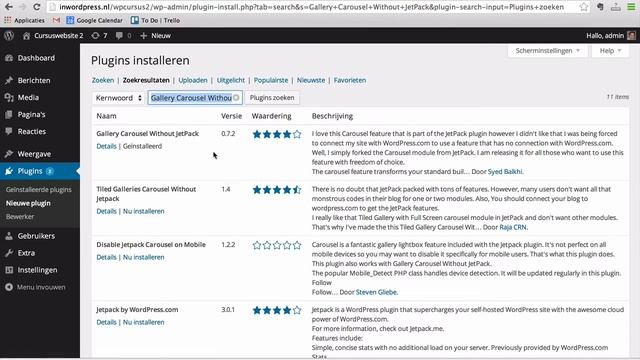 Cursus WordPress- Gallerij met lightbox of carousel смотреть онлайн