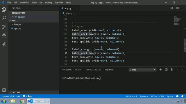 026 - Python tkinter - EXERCÍCIO COM UTILIZAÇÃO DE DUAS FRAMES смотреть онлайн