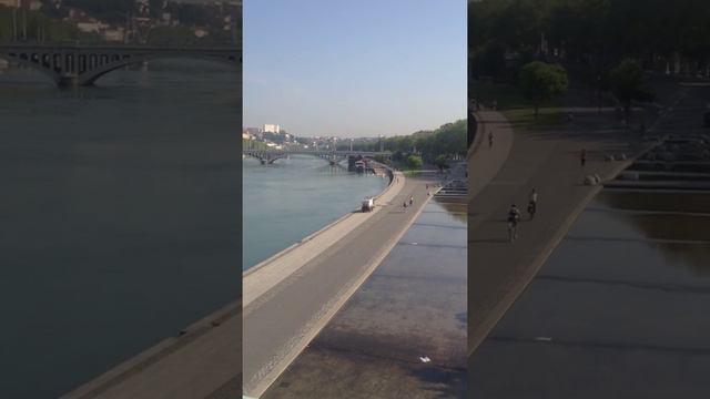 Франция (Лион) прогулка по реке Рона France (Lyon) river Rona 2013 year смотреть онлайн