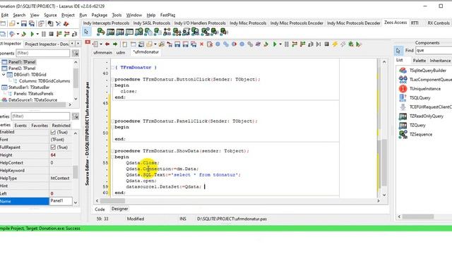 Open Table SQLite - Add Remove Package Component - CodesTube Lazarus Project Part 5 смотреть онлайн
