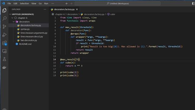 Python Course: 6.1.2 : Decorators Factory смотреть онлайн
