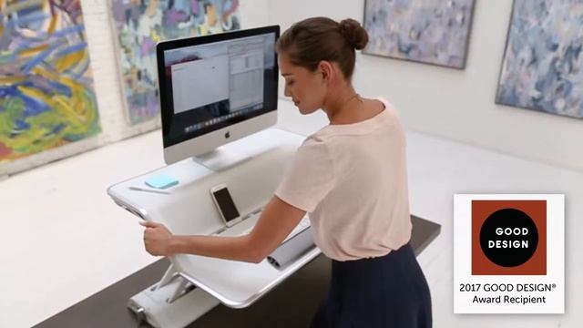 Fellowes Lotus™ Sit-Stand 2017 GOOD DESIGN® Award Recipient смотреть онлайн