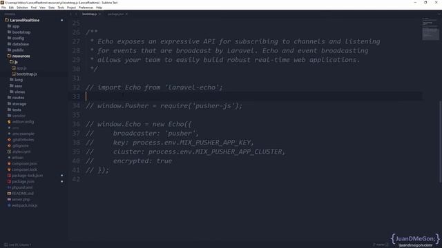 Laravel Echo: Instalando y configuración Echo para transmitir mensajes en tiempo real смотреть онлайн