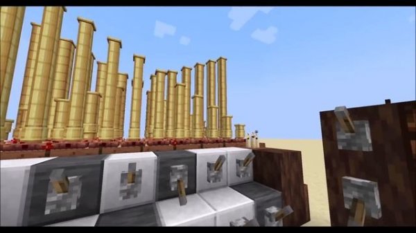 Minecraft Create mod 0.5 working pipe organ!!!
