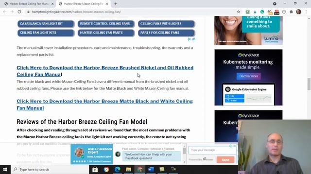 How To Find Your Harbor Breeze Ceiling Fan Manual смотреть онлайн