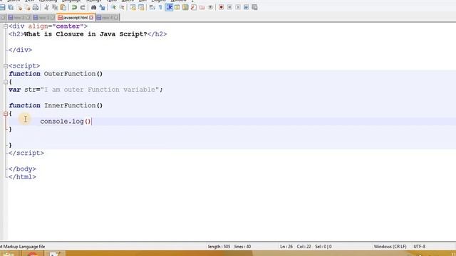 #5 What is Closure in Java Script in Hindi смотреть онлайн