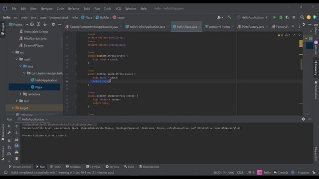 Builder Design Pattern using Java and pizza example بالعربي смотреть онлайн