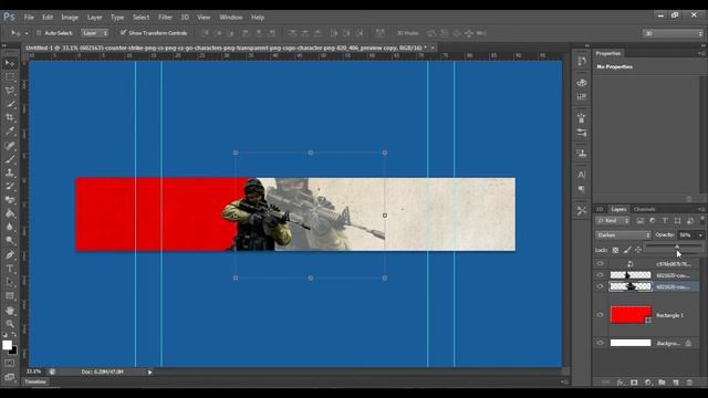CS GO BANNER - PHOTOSHOP | HOW TO MAKE CS GO YOUTUBE BANNER IN PHOTOSHOP | FREE TEMPLATE смотреть онлайн