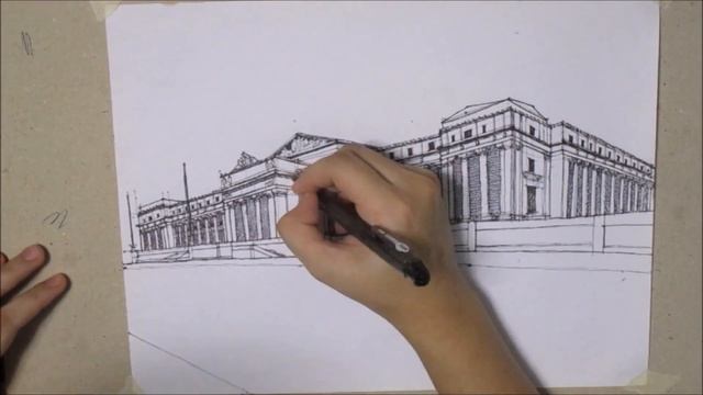 Old Legislative Building | Architectural Sketch Timelapse смотреть онлайн