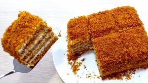 Торт Медовик ! Без раскатки коржей! Самый Простой Рецепт!Медовый торт