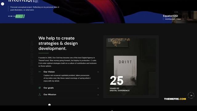 Daro - Ajax Portfolio WordPress Theme 12 business Build Website смотреть онлайн