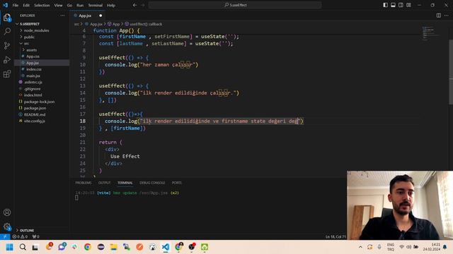 10) Nedir Bu useEffect ? | useEffect Kullanımı | REACT Dersleri смотреть онлайн