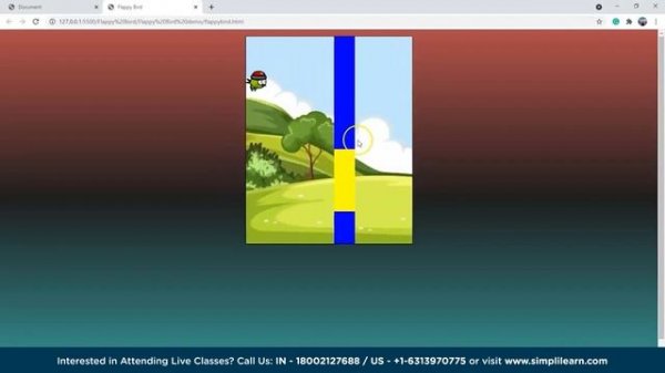 Create a Flappy Bird Game Using HTML CSS JavaScript | Flappy Bird Game in Javascript | Simplilearn