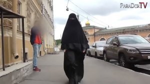 РОССИЯ/ШОК. Реакция Москвичей на Никаб и Мусульманку