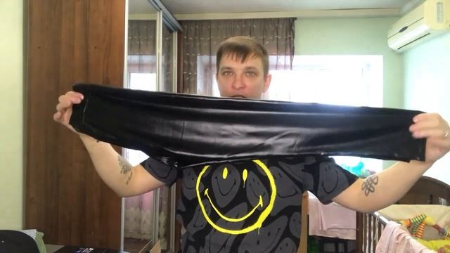 Легинсы из экокожи для девочки новые смотреть онлайн