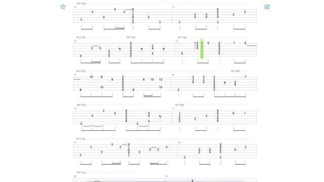 Metallica - Fade To Black Fingerstyle Tab смотреть онлайн