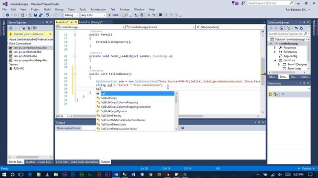 How to Link ComboBox with Database and show values in TextBox if Select ComboBox in C#.NET? смотреть онлайн