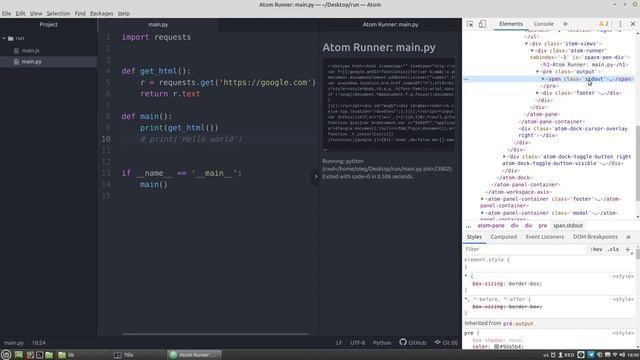 Atom Python Tutorial: Setting Up Atom for Python, run Python in Atom with Atom-Runner смотреть онлайн