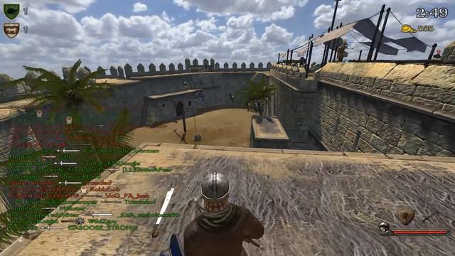 FORM SHIELD WALL - Mount and Blade: Warband Gameplay {Siege Event} смотреть онлайн