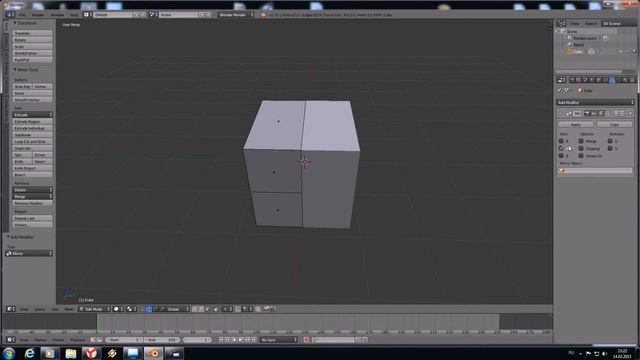 Blender Симметрия, склеивание вершин и рёбер. (Mirror) смотреть онлайн
